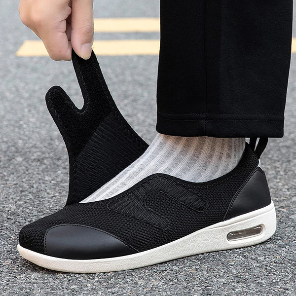 Adjustable Open Elderly Shoes For Swollen Diabetic Shoes Foot Fat Wide Hallux Valgus Bunion Orthopedics Thumb Eversion Men Women