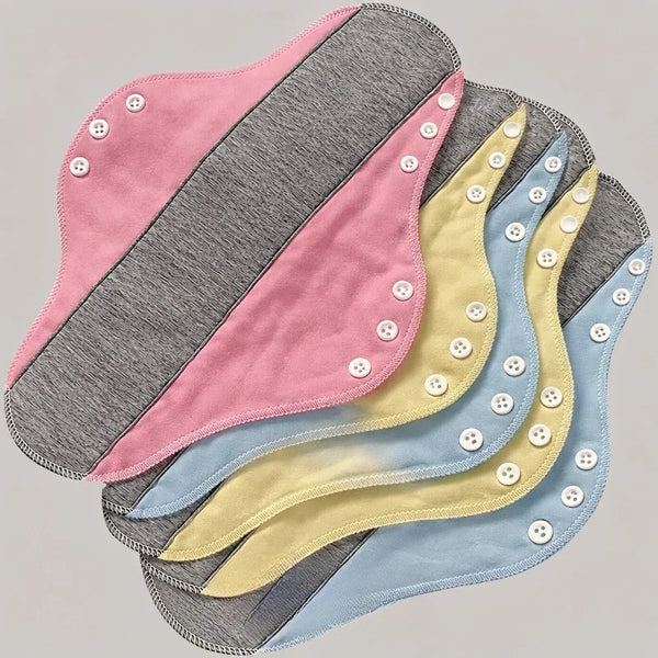4pcs Elderly Care Pads Pink Blue Yellow Reusable Washable Soft Breathable Durable Comfortable for Daily Care