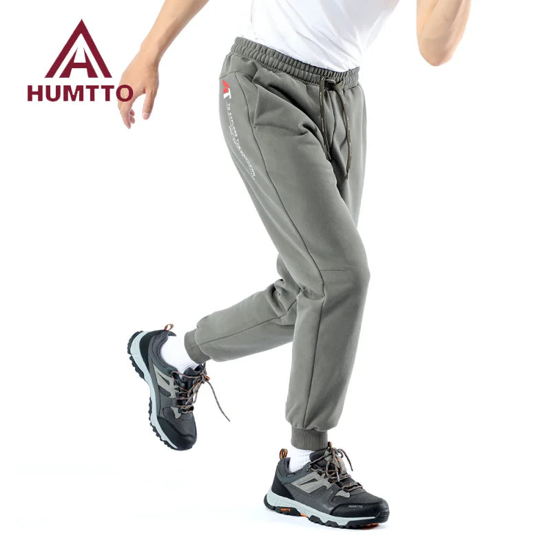 HUMTTO Winter Sweatpants Outdoor Running Men's Pants Warm Gym Jogging Sports Pants for Men 2024 Breathable Black Man Trousers