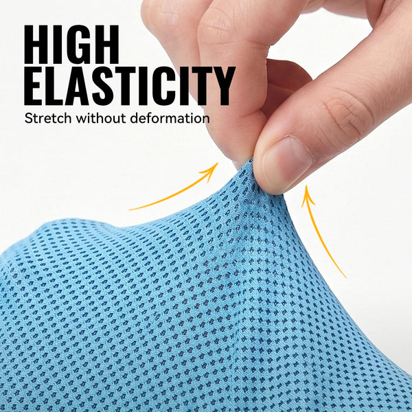 WRELS Cooling Wristband Ice Silk Breathable Sweatband Absorbent Quick Dry Sport Wrist Wrap Gym Tennis Fitness Basketball Band