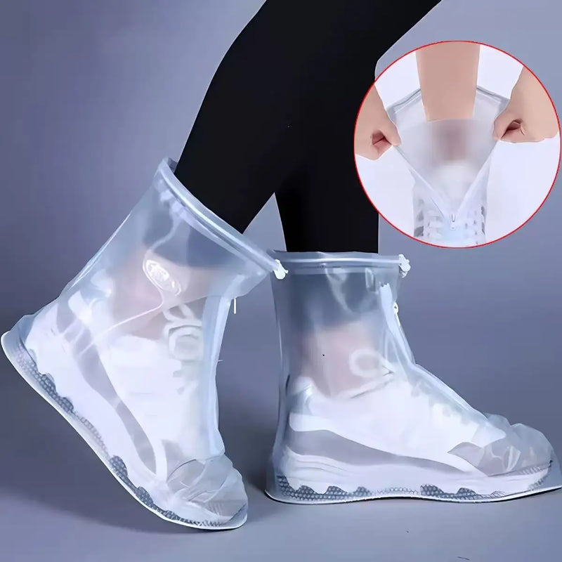 Silicone Waterproof Shoe Cover Unisex Shoes Protectors Rain Boots for Indoor Outdoor Rainy Reusable Quality Non-Slip Shoe Cover