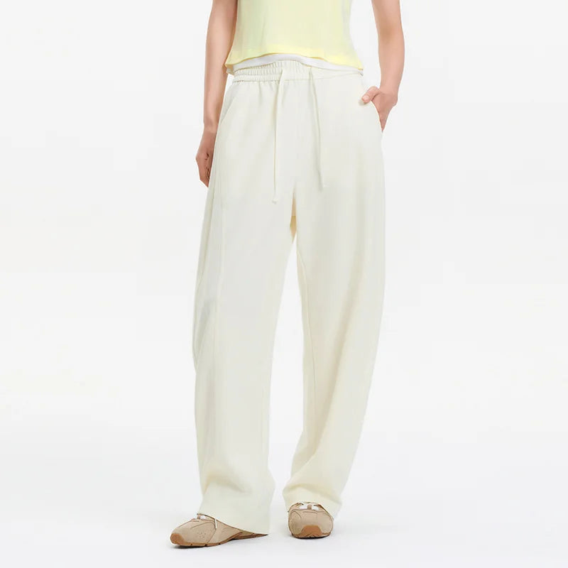 Semir Women Pants Cooling 2026 Panelled Curved Cut Tapered Floor Length Urban Casual Everyday Style Soft Comfortable
