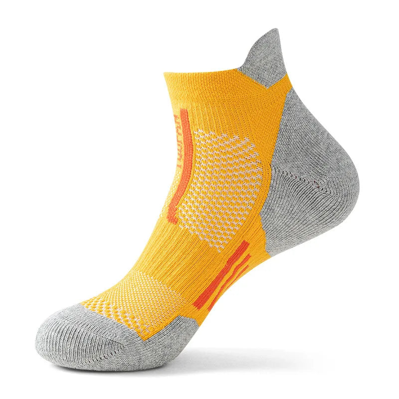 WRELS 1/2/3 Pairs Athletic Ankle Socks Moisture Wicking Compression Socks Men Women Breathable Arch Support Outdoor Hiking Socks