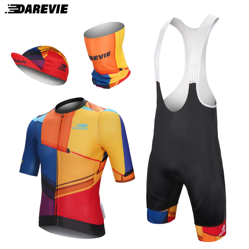 អាវយឺតជិះកង់បុរស DAREVIE កម្រិត PRO ស្ងួតលឿន មានខ្យល់ចេញចូលបាន ម៉ាក Maillot ទាន់សម័យ ប្រើប្រាស់បានយូរ ពណ៌ចម្រុះ សម្លៀកបំពាក់ជិះកង់សម្រាប់បុរស