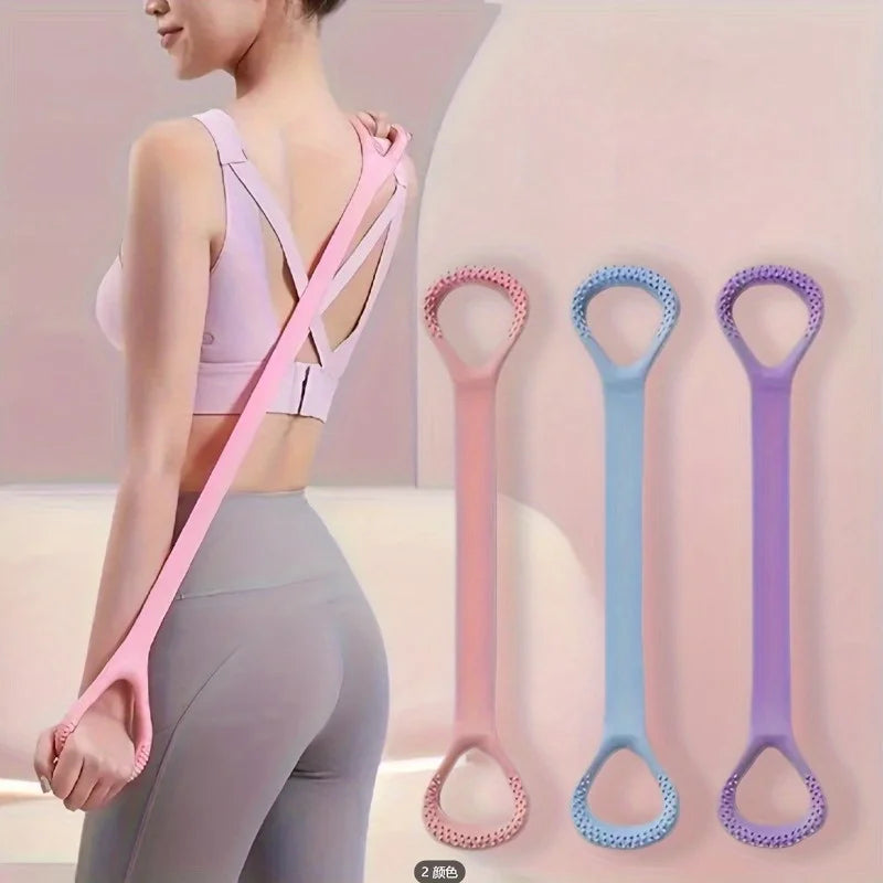 1pc Silicone yoga resistance band, elastic fitness band, suitable for exercise, specially used for fitness and outdoor training,