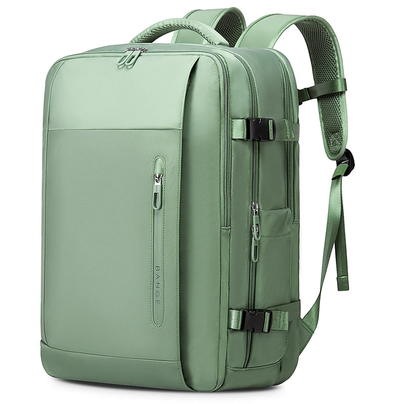 BANGE Large Men Backpacks for 15.6 Laptop USB Charge Travel Backpack Waterproof Wet Dry Pocket School Bags with Mesh Side Pocket