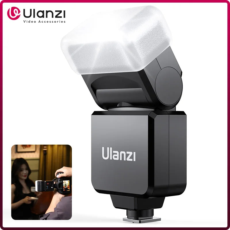 ភ្លើង Flash Ulanzi F32 សម្រាប់កាមេរ៉ា SPEEDLITE GN32 ឥតខ្សែ សម្រាប់កាមេរ៉ា Sony Canon Nikon Panasonic Olympus DSLR