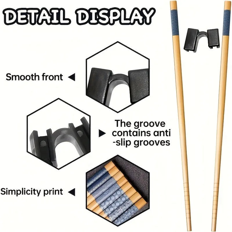 5/10pcs Reusable Chopsticks HelpersTraining Chopstick Hinges Connector Training Chopstick For Adults and Learner.chopsticks clip