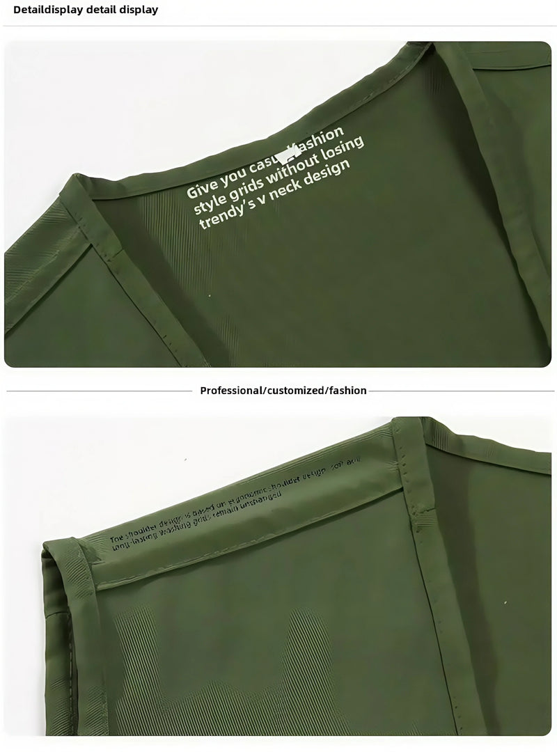 Male Outerwear Vest Thickened Zipper Work Vest Custom Printing Logo Multi-Pocket Activity Vest Team Workwear 9 Colors