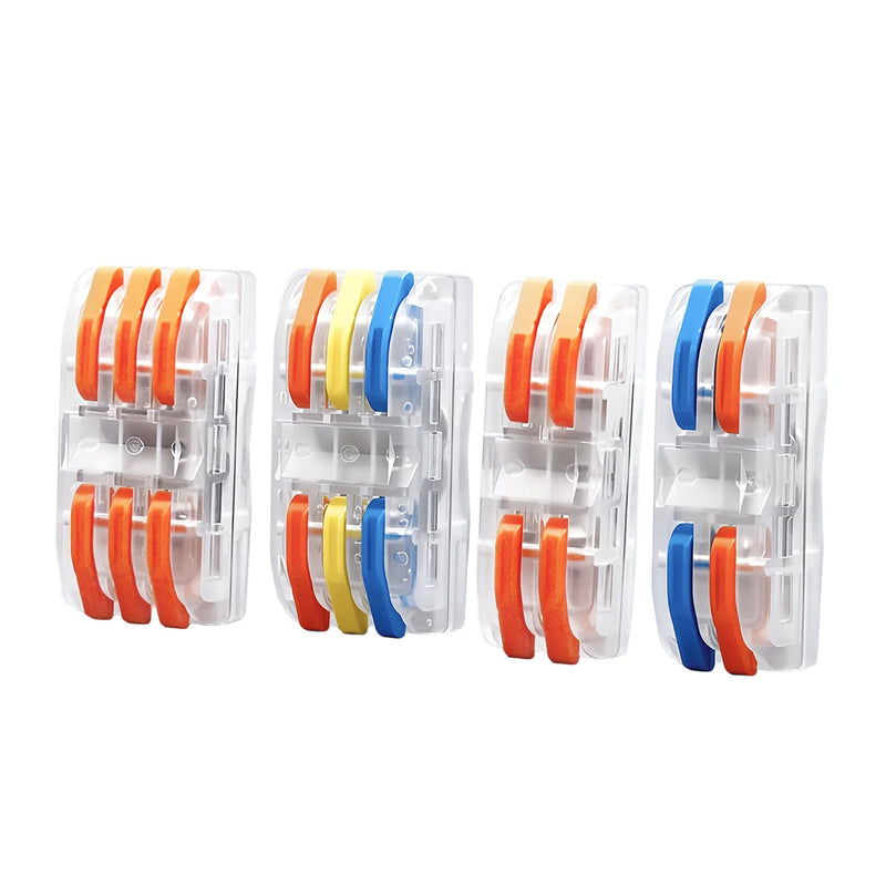 TOMZN 38PCS Lever Wire Connectors Set 28PCS 2In 2Out 10PCS 3In 3Out Quick Splicing Terminal Blocks 32A 250V for 28-12AWG
