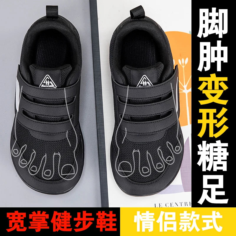 Open Shoes for Elderly Adjustable Diabetic Shoes Swollen Foot Fat Wide Hallux Valgus Bunion Orthopedics Thumb Eversion Men Women