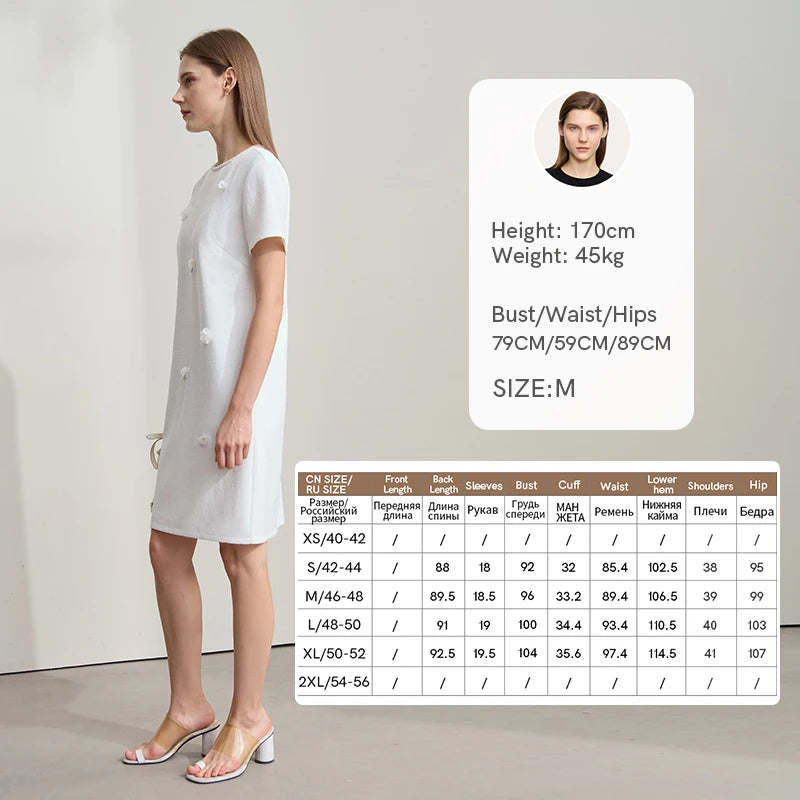 រ៉ូប Amii Minimalism ធម្មតារដូវក្តៅឆ្នាំ ២០២៥ រ៉ូបនារីការិយាល័យថ្មីឆើតឆាយក្លិនក្រអូបផ្កាអង្កាំផាសុកភាពប្រណីតសម្រាប់ស្ត្រី 12542254