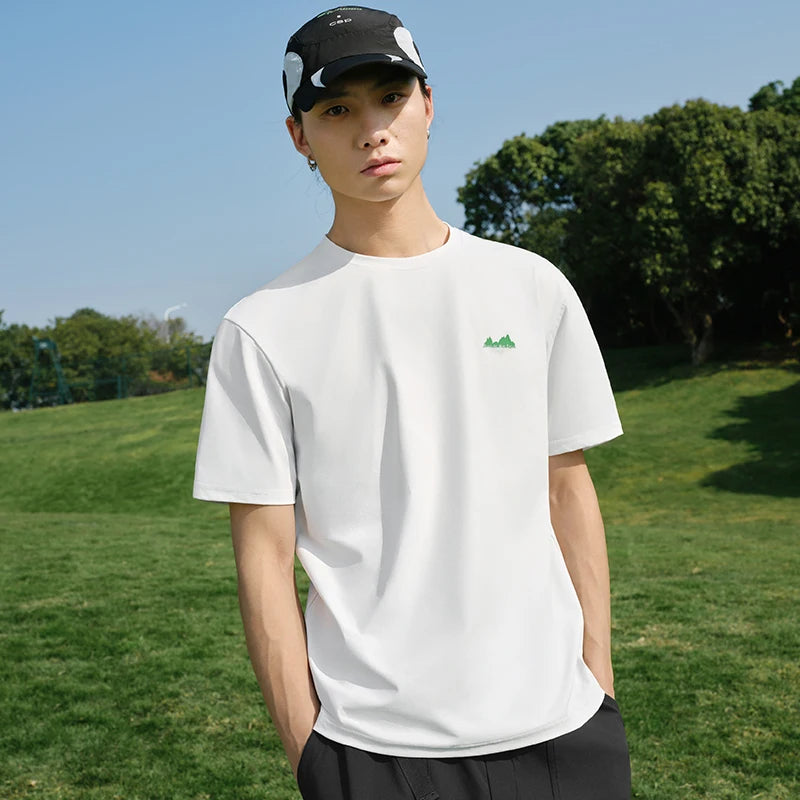 Semir Mens Tshirt 2026 Trendy Quick Dry UV Protection Antibacterial Knitted Couple Style Printed