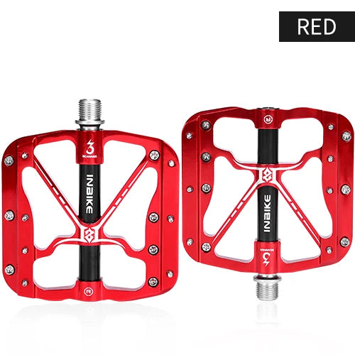 INBIKE Final Discount! Bicycle Pedals, Lightweight,Aluminum Alloy Road Bike Pedals Sealed Bearing Widened Dustproof  Accessories