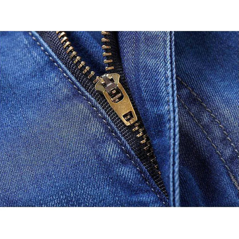 2026 Summer Thin Blue Men's Jeans Shorts, Fashion Casual Stretch Denim Shorts, Asian Size Black Knee Length Pants