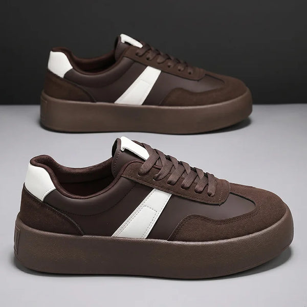 Men Women's Retro Height Increasing Casual Shoes Soft Sole Four Seasons Breathable Comfortable Outdoor Couple Walking Sneakers