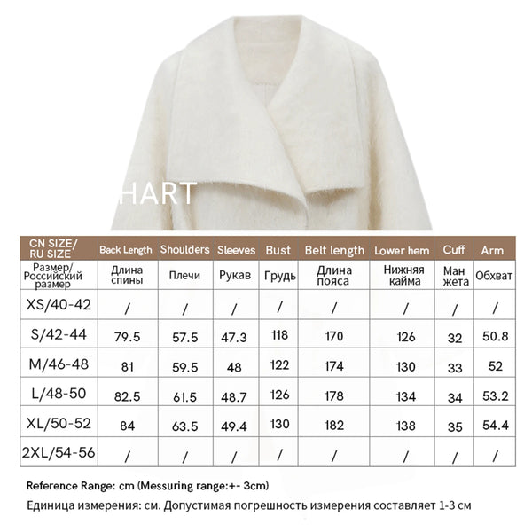 Amii Wool Silk Blend Coat Lapel Collar Belted Oversized Relaxed Fit Warm Minimalist Commuter Winter Women's Outerwear 12644031