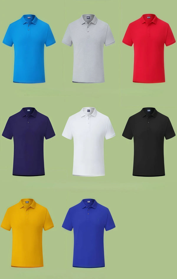 250G High-quality Island Cotton POLO Shirt Soft Skin-friendly Short-sleeved Custom Logo Work Uniform