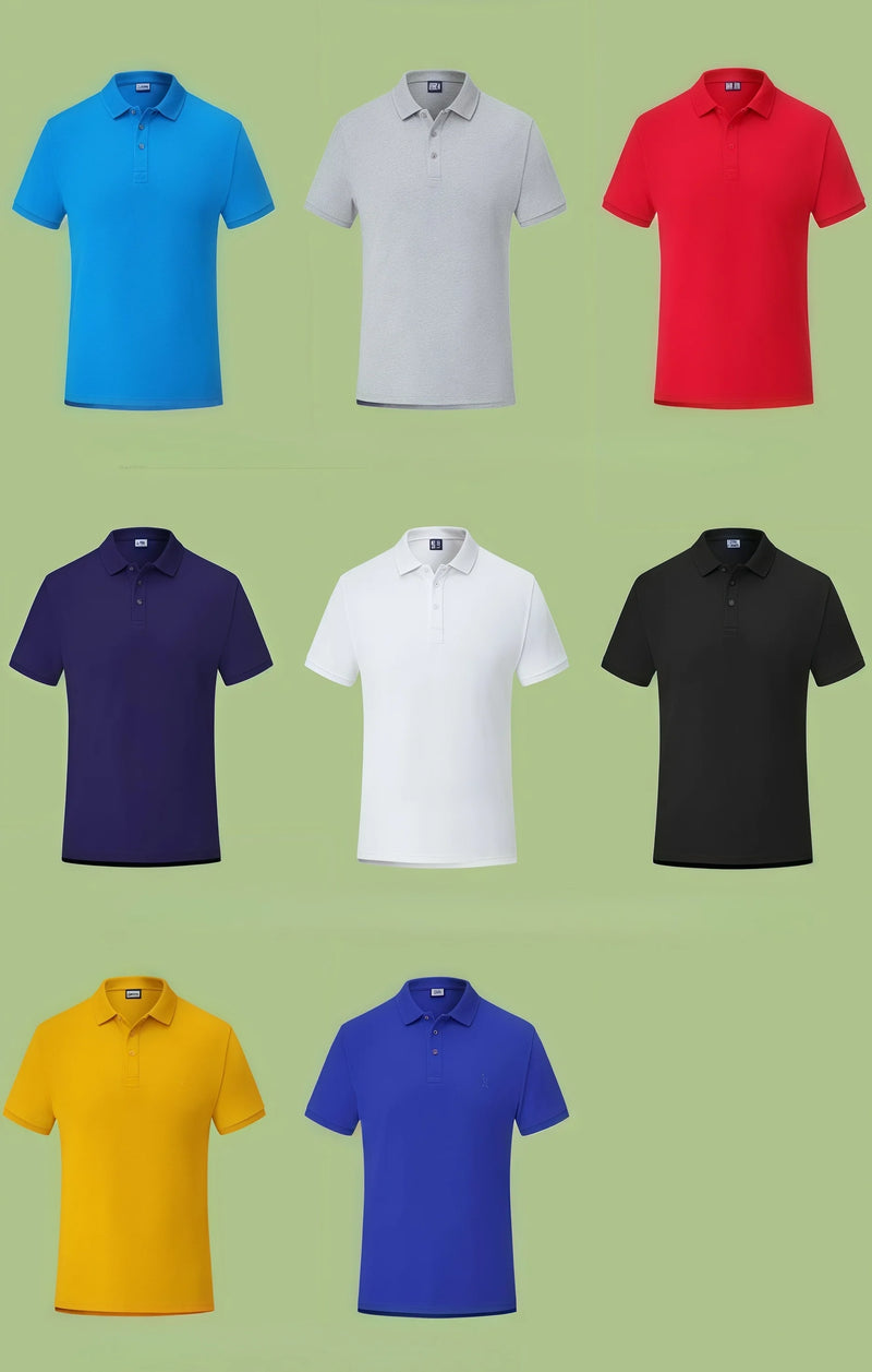 250G High-quality Island Cotton POLO Shirt Soft Skin-friendly Short-sleeved Custom Logo Work Uniform
