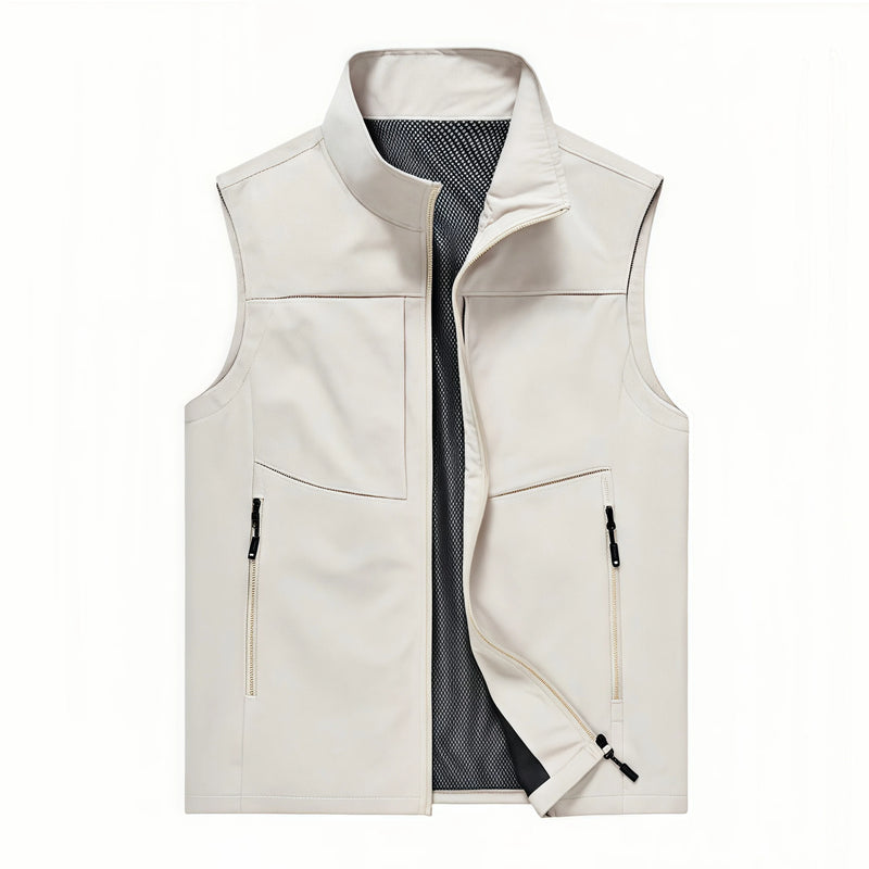 2026 Causal Hiking Fishing Vest Men Waterproof Windproof Sleeveless Running Jacket Motorcycle Outdoor  Biker Vest Men Clothing