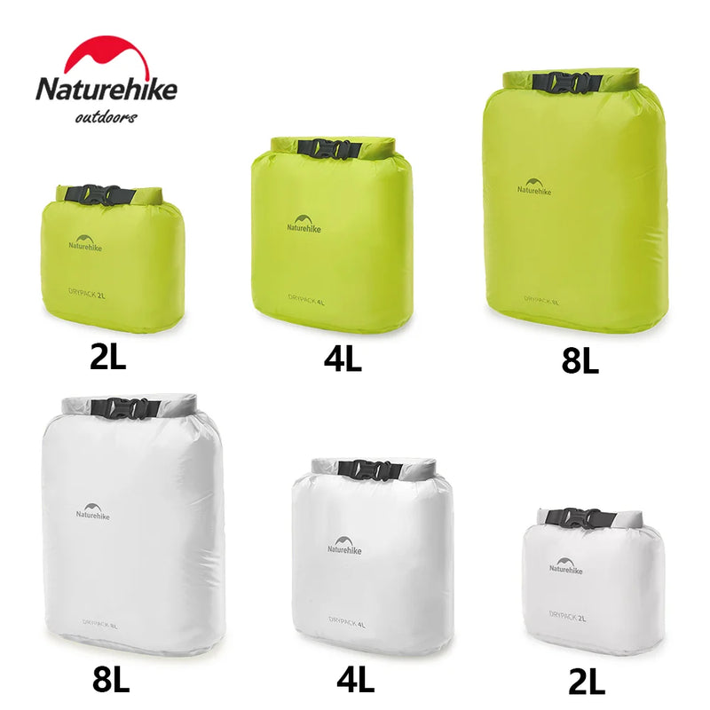 Naturehike2025 New Outdoor Ultralight Roll Top PU2000+ Waterproof Storage Bag Picnic Camping Drinking Water Storage Bag