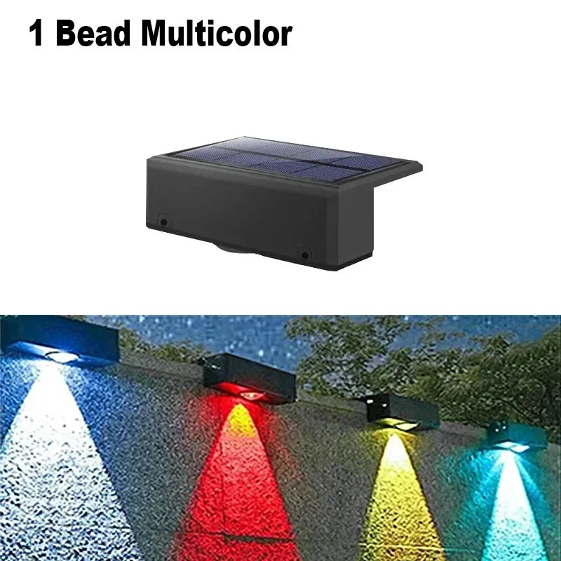 Solar Wall Lamp Outdoor Waterproof Solar Powered Light Home Garden Courtyard Yard Lighting Decoration Outside Sunlights