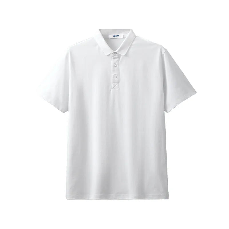 DUKEEN Men's 260G Heavyweight Cooling Sorona Polo Shirt Quick Dry Casual Summer Short Sleeve Golf Tee