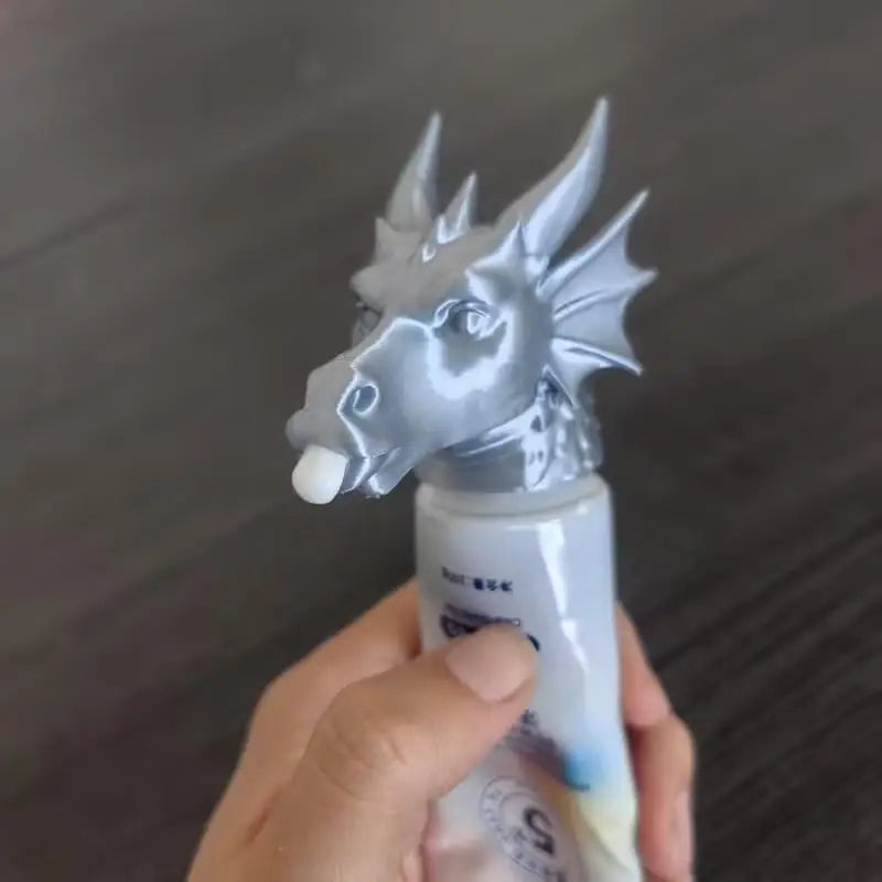 1/2pcs Dragon Head Toothpaste Dispenser – Creative Cap Topper, Fun Bathroom Gadget for Sink & Home Decor