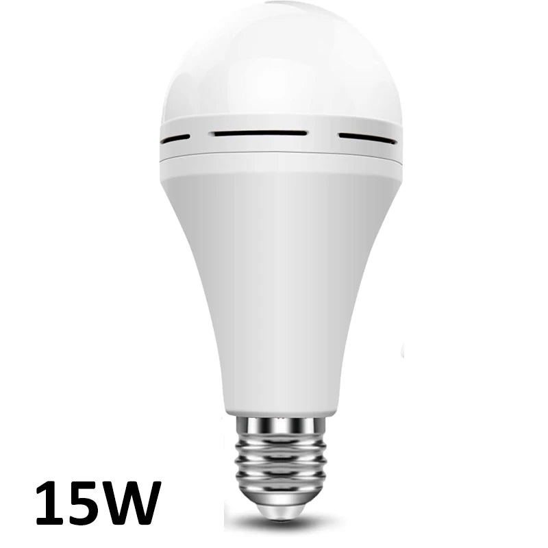 E27 Rechargeable LED Lamp Bulbs 7-15W High Brightness Emergency Light Bulb Outdoor Camping Fishing Portable Lamps Lights