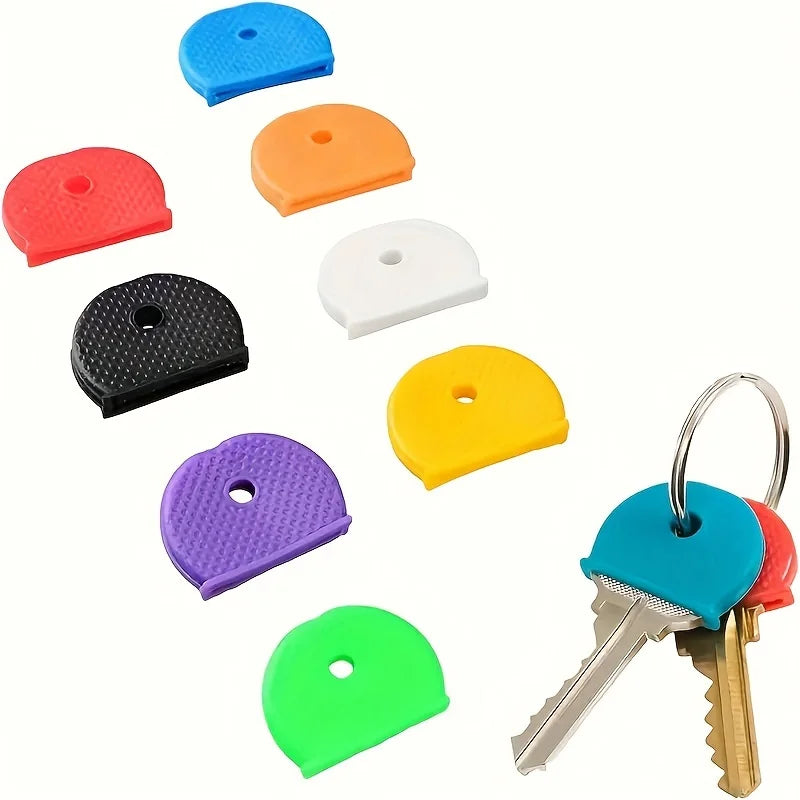 5/10pcs Elastic Durable Colorful Cover Set, Easy to Identify and Enhance Traction Protective Cover to Light Up Your Keys