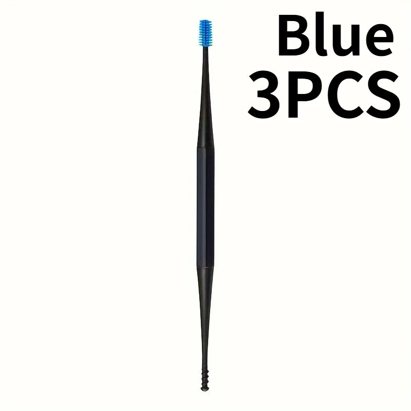 3PCS Remove Earwax Quickly with This Gentle Double-Ended Ear Cleaner, Ear picking tools, 3 colors to choose from