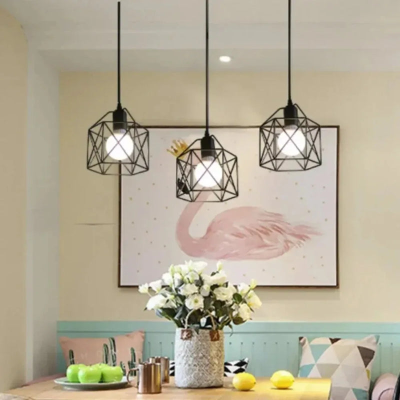 1/2Pcs Industrial Pendant Light Led Modern Hanging Lamp for Ceiling Light Fixture Metal Lighting Home Room Decor Light Fixture