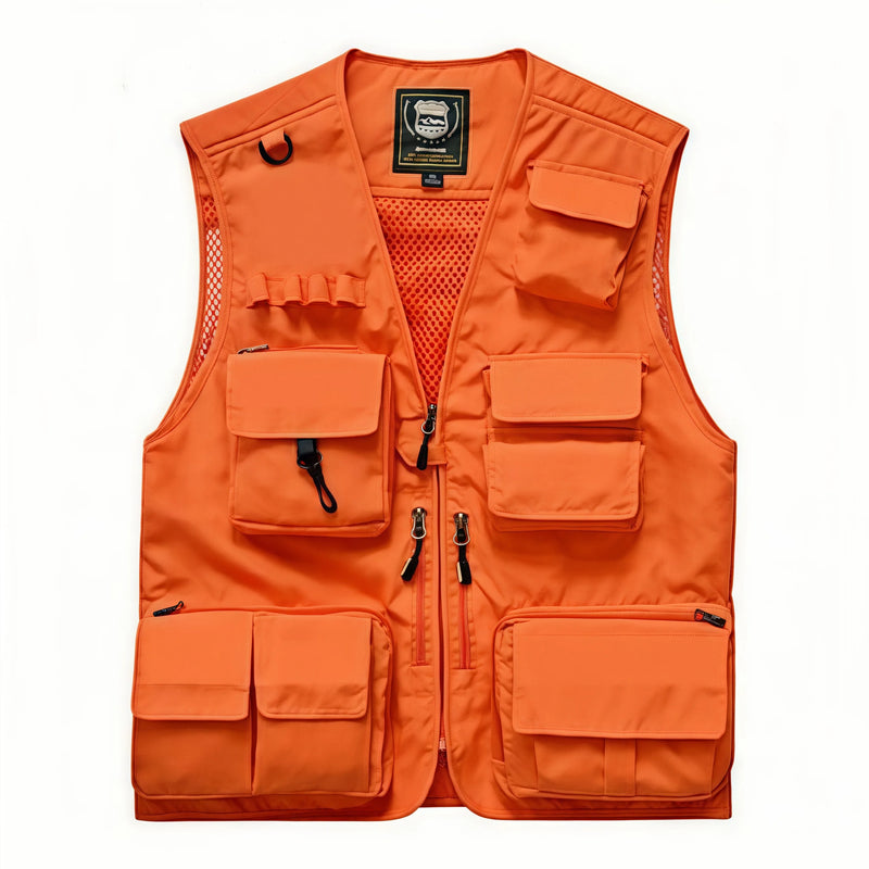 7XL New 15 Colors Multi-Pocket Breathable Outdoor Vest Custom Logo Vest Photography Workwear Vest Summer Reversible
