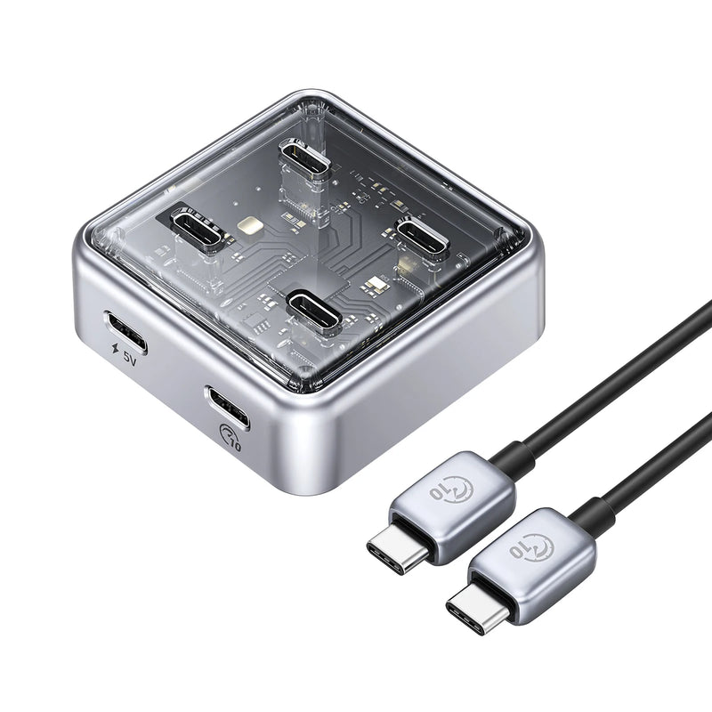 ORICO Metal Material Usb Hub 10Gbps With 2 USB A Port and 2 USB C Port USB3.2 hub Splitter is suitable for all Macbook Mac Mini