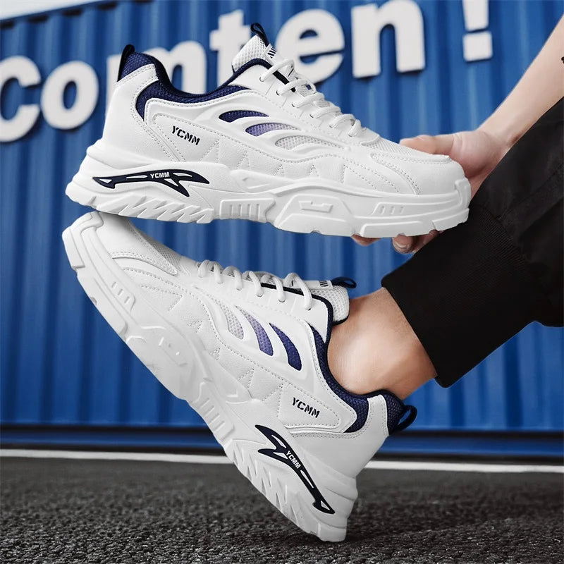 Men's thick-soled sports casual shoes spring summer soft-sole anti-slip breathable outdoor running shoes students Joker sneakers