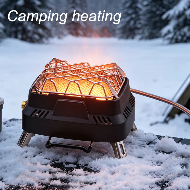 Infrared Heating Stove Portable Dual-purpose Outdoor Multifunctional  Stove Camping Mini Stove Head Winter Camping for Heating