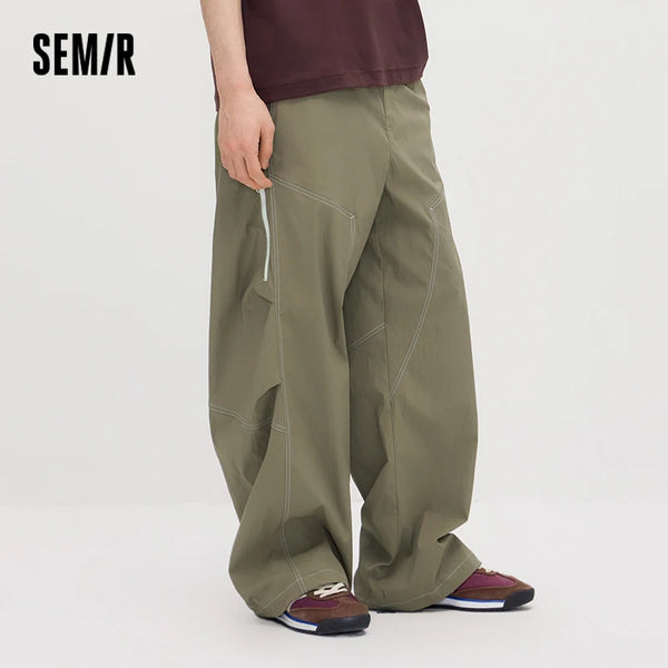 ខោបុរស Semir ខោជើងវែងរលុងពណ៌ត្រជាក់ៗសម្រាប់រដូវក្តៅឆ្នាំ ២០២៦ ស្ទីលទាន់សម័យ