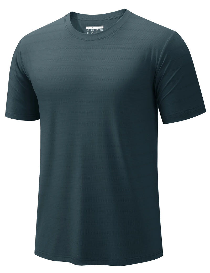TACVASEN Men's Athletic T-Shirt Quick Dry Breathable Mesh Short Sleeve Tee Moisture Wicking Lightweight Running Workout Gym Top