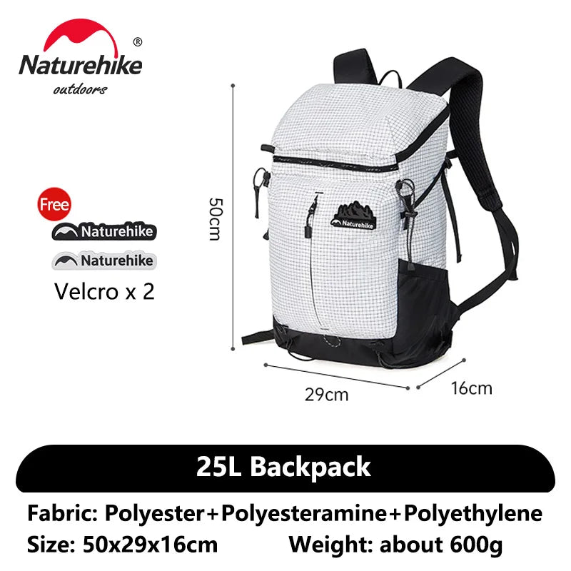 Naturehike Helium Series 25L Outdoor Hiking Mountaineering Backpack Large Capacity Shoulder Bag Casual Commuter Backpacks