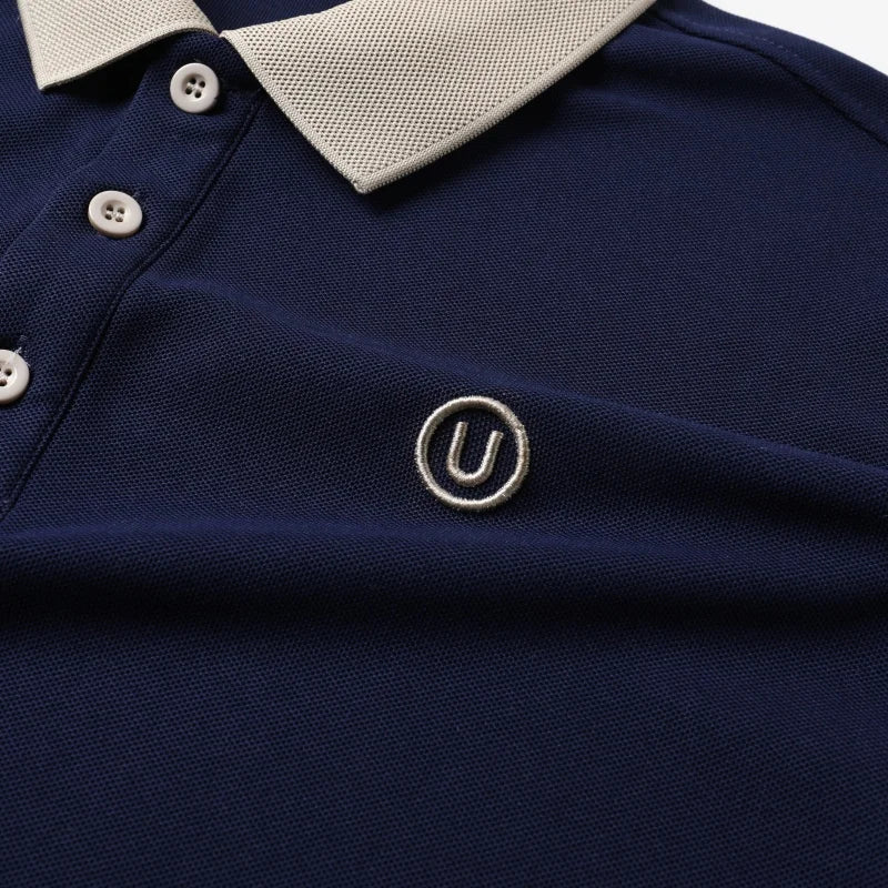 High-End Men Short-Sleeved Polo Shirt Lapel Button Letter Embroidery British Style Summer New Tops Casual Fashion Men's Clothing