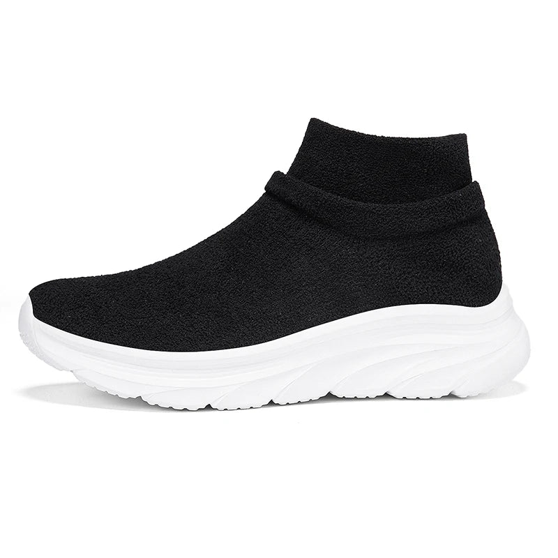 Mens Walking Shoes Big Size Winter Plush Warm Comfortable Snow Walking Cotton Shoes Lightweight Fashion Casual Sneakers for Men