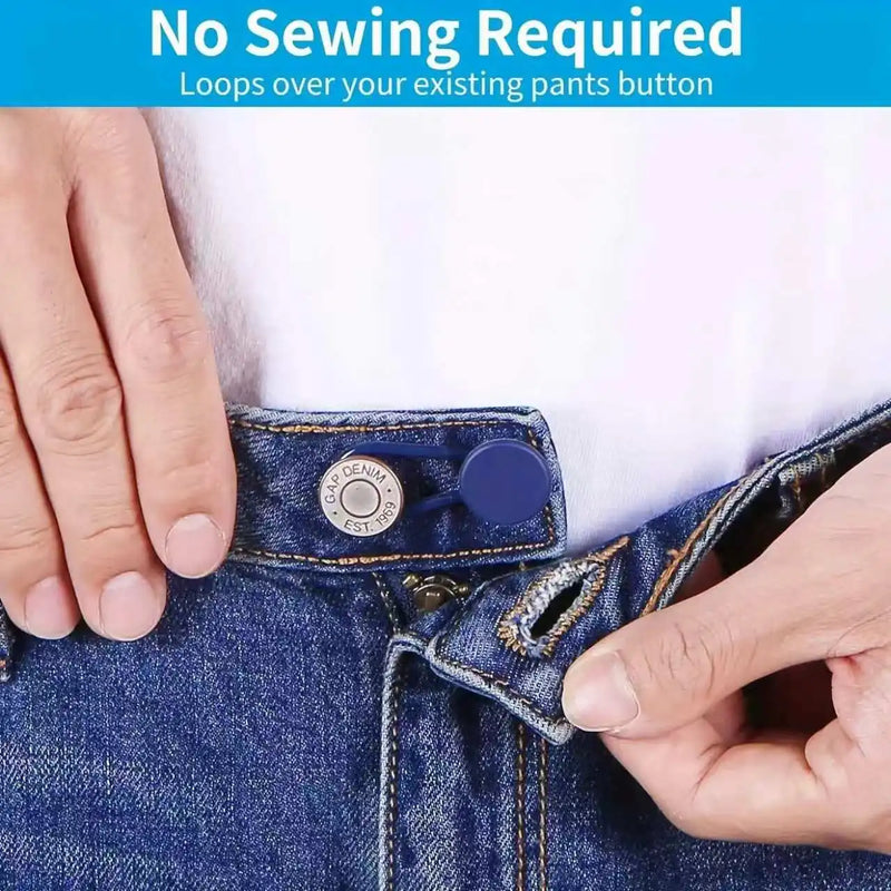 Seamless Waist Buckle Set with Detachable Denim Waistband for Jeans Cross Border Dropshipping Waist Extension with Small Modific