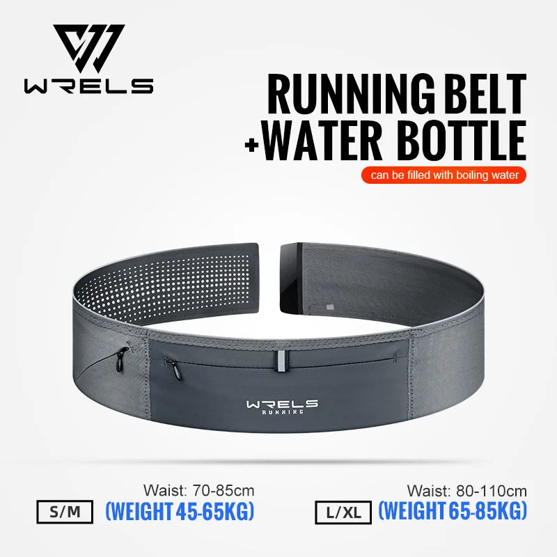 WRELS Waist Bag Ultra-Thin Waist Pack Waterproof Fanny Pack Close-Fitting Elastic Sports Bag Outdoor Invisible Running Waist Bag