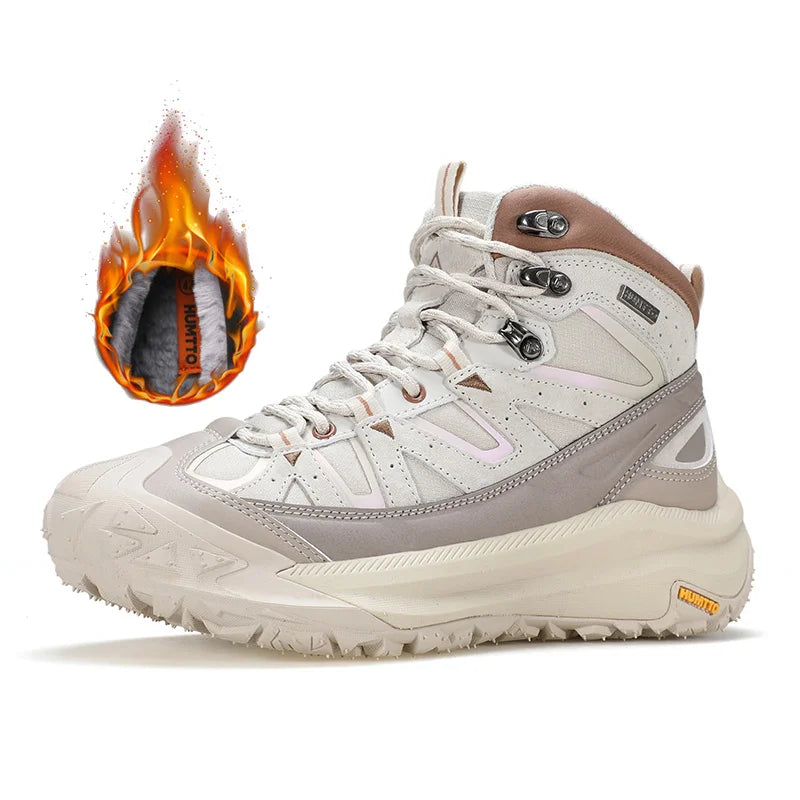 HUMTTO Keep Warm Hiking Shoes Non-slip Trekking Boots for Women Breathable Outdoor Women's Sports Shoes Winter Designer Sneakers