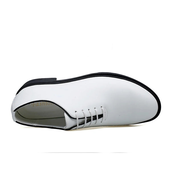 Plus Big Size 47 48 49 Luxury Leather Shoes Men White Black British Style Formal Shoes Gentleman Business Shoes Oxfords