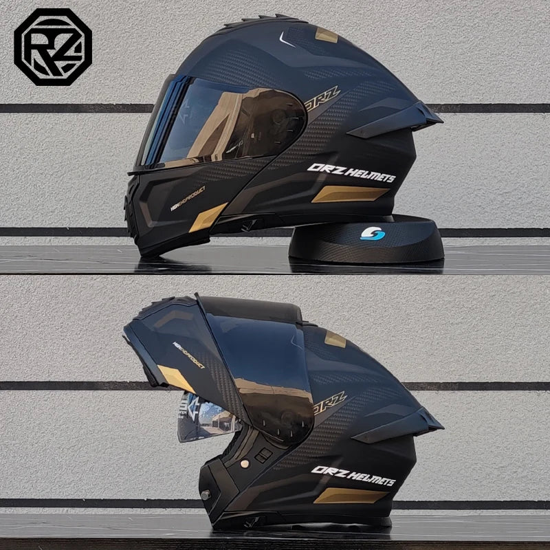DOT certified motorcycle helmet dual lens cross-sectional helmet safety modular flip cover full face helmet for men and women