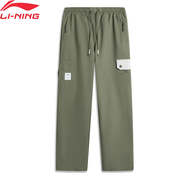 ខោកីឡា Li-Ning សម្រាប់បុរស 100% Polyester រលុង ចង្កេះអាចលៃតម្រូវបាន មានផាសុកភាព ទាន់សម័យ ខោកីឡាលីនីង AYKUA65