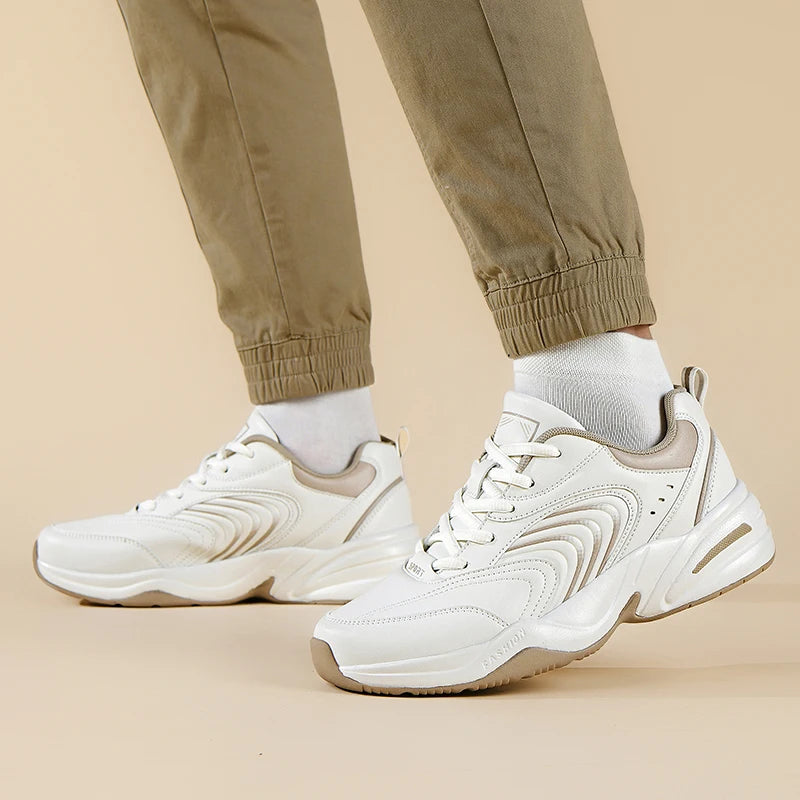 Men's casual sneakers four seasons new soft-sole anti-slip outdoor racing running shoes students lightweight speed sports shoes