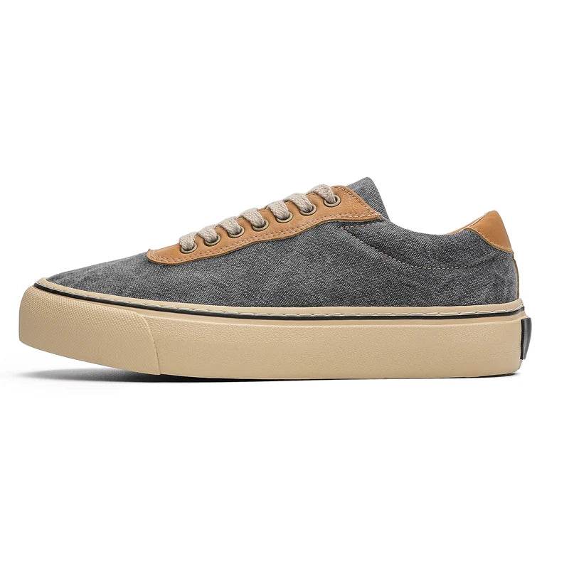 Men's high-quality canvas shoes four seasons fashion breathable light soft-sole comfort outdoor casual walking sports board shoe