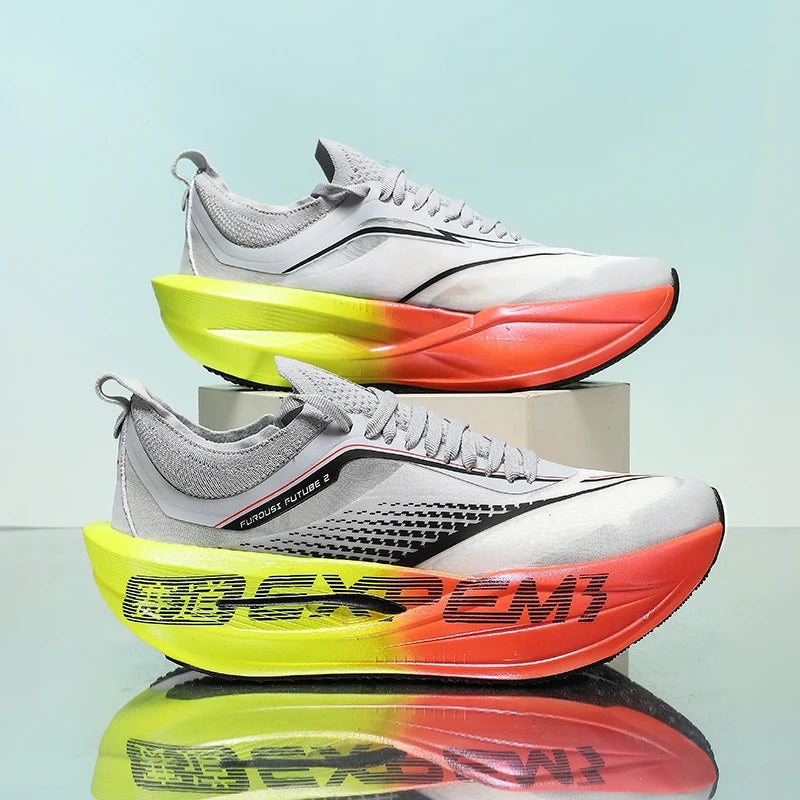 Mens Sports Shoes 2025 New Professional Marathon Breathe Flat Cushioning Lightweight Running Shoes Mesh Original Sneakers Man